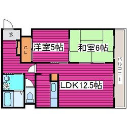 新道東駅 徒歩18分 3階の物件間取画像